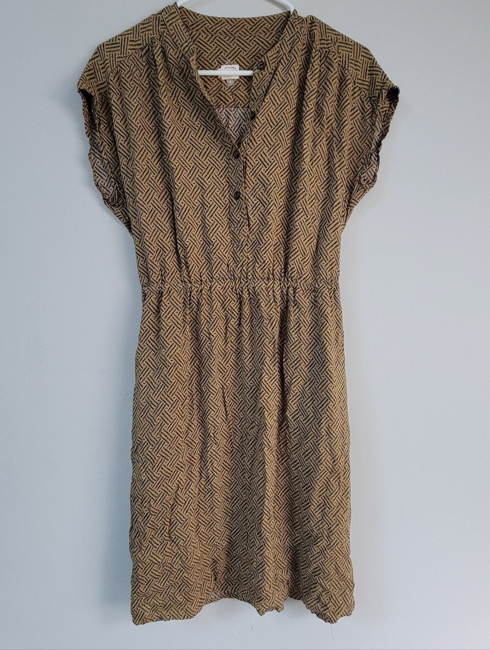 Bridge & Burn Short Sleeve Midi Dress Wome Size S Casual Boho Hippie